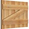 Ekena Millwork Joined Board-n-Batten Shutters w/Z-Bar, Rough Sawn Western Red Cedar, 26 7/8W x 19H, PR RBJ06Z26X019RWR - alternate 2